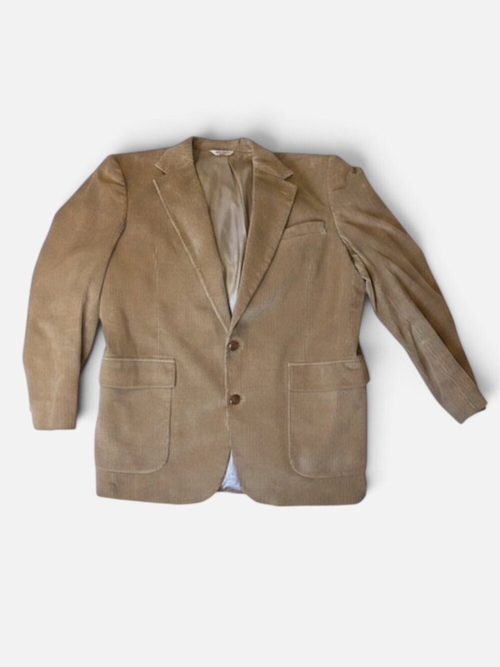 Vintage Patrick James Corduroy Sport Coat Suede Elbow Patches Made in USA L XL
